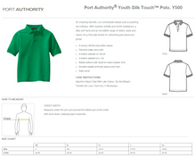 Load image into Gallery viewer, Youth Polo